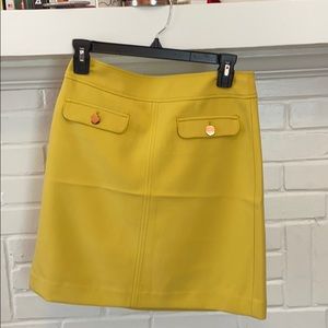 Loft button skirt